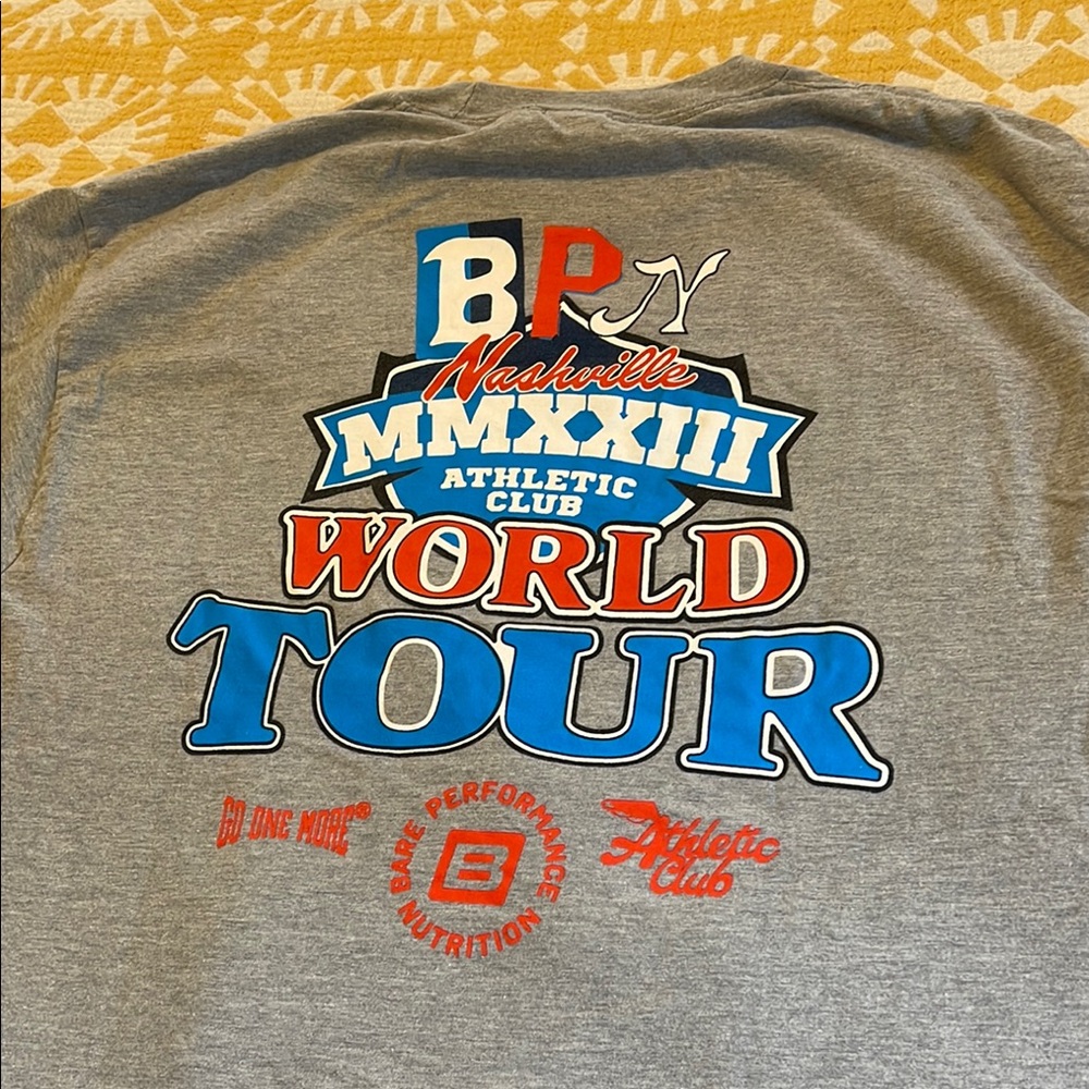 Bare Performance Nutrition BPN “World Tour” Nashville Beefy T- Large